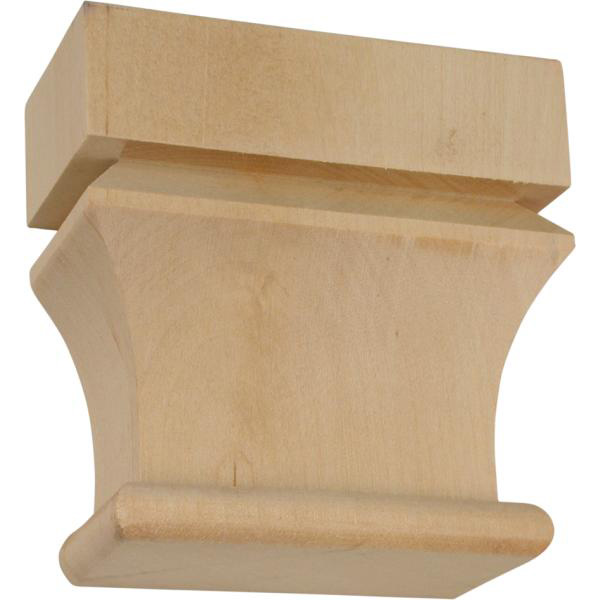 Holzapplikation antik, Verzierung aus Birke, 75x75mm, Kapitell Holz, Holzzierteil antik, Holzkapitell, Kapitelle Holz